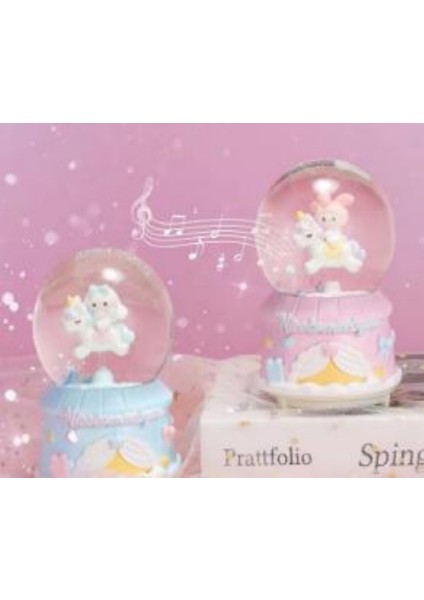 Işıklı Müzikli Püskürtmeli Büyük Boy Kar Küresi