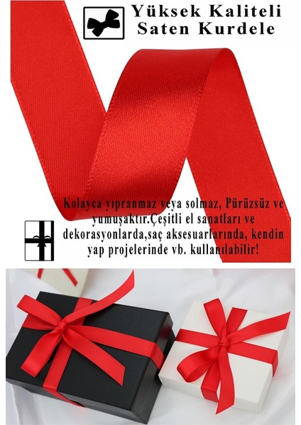 Açık Yeşil Kurdele Saten 2 cm 10 Metre 2 Adet Saten Kurdela Parlak Hediye ve Süsleme Şeridi Süs Paketleme Çiçek Saç El fiyatları