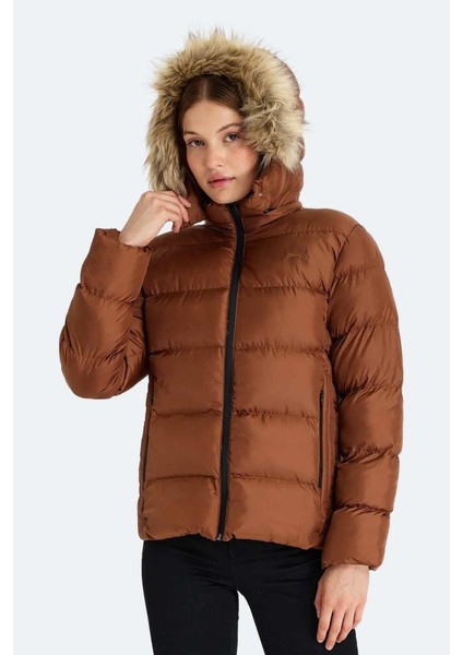 Guest Kadın Kapüşonlu Şişme Taba Mont & Kaban ST23JK020-333 fiyatları