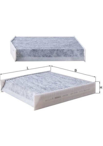 LAK879 - Polen Fıltresı Mercedes W176 W246 C117 X117 X156 Karbonlu