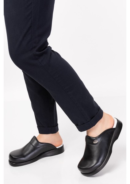 Unisex Kadın Siyah Deliksiz Klasik Sabo Ortopedik Doktor Hemşire Aşçı Mutfak Terliği fiyatları