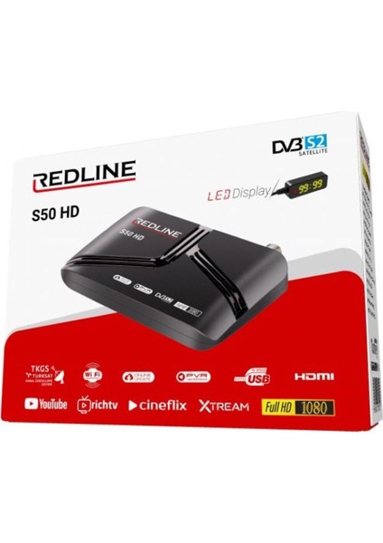 Siyah Redlıne S50, Yüksek Performanslı ve Şık Tasarımlı Ürün fırsatları