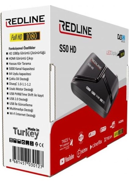 Siyah Redlıne S50, Yüksek Performanslı ve Şık Tasarımlı Ürün indirimleri