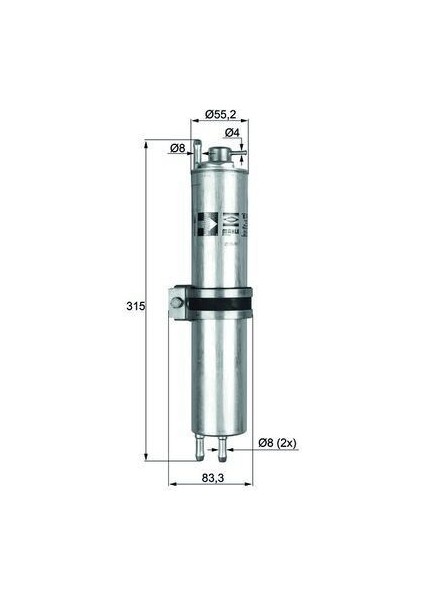 KLH12 - Yakıt Fıltresı Bmw N62 M54 E65 03 08