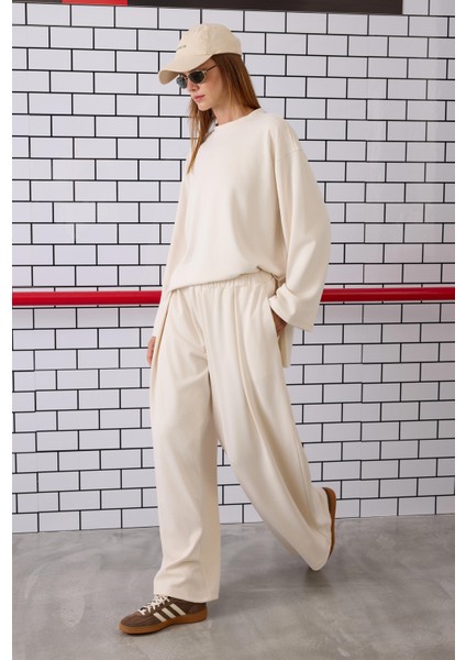 Örme Modal Pantolon Kemik modelleri