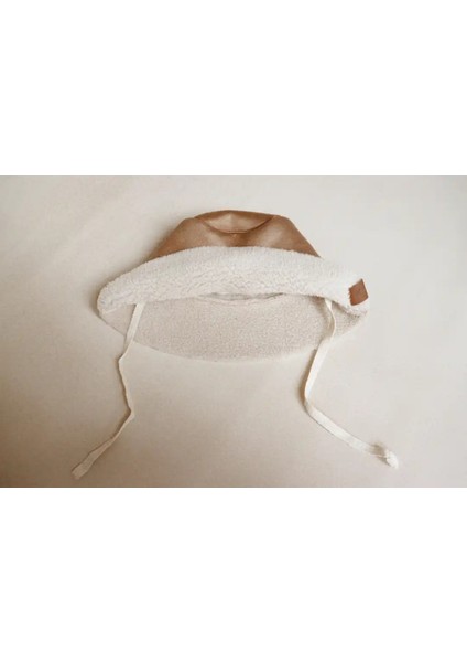 Ithal Kuzu Süet Bağcıklı Kışlık Bucket Şapka Çocuk Şapka modelleri