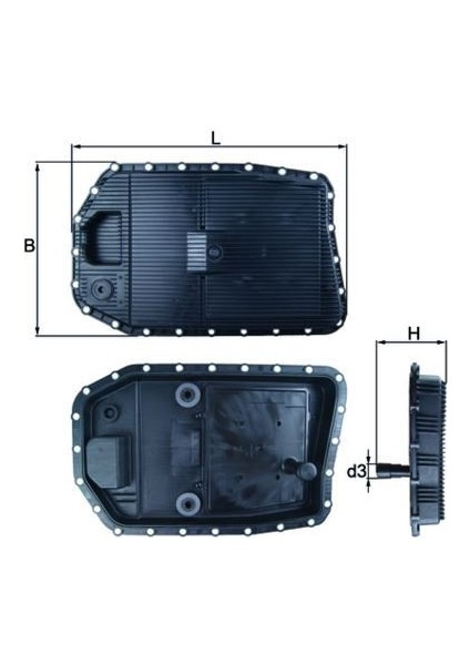 HX154 - Otomatık Sanzıman Yag Karterı GA6HP19 Bmw E60 E90 E70 E71
