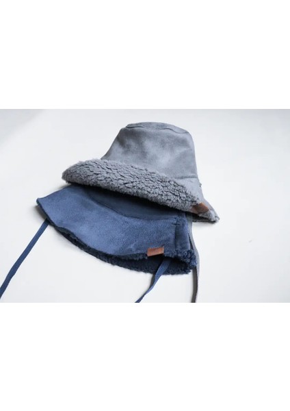 Ithal Kuzu Süet Bağcıklı Kışlık Bucket Şapka Çocuk Şapka fırsatları