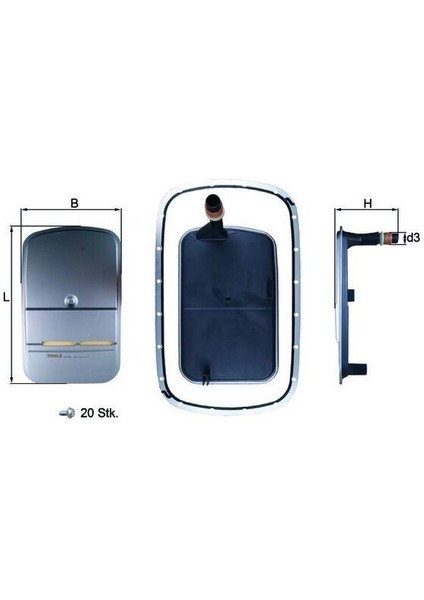 HX159KIT - Otomatık Sanzıman Yag Fıltresı Bmw E46 E83 E36 M54