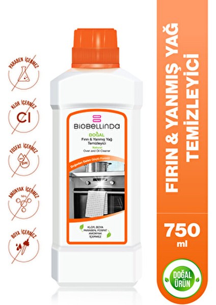 Fırın ve Yanmış Yağ Temizleyici Ferahlatıcı Koku ile 750 ml 2 Adet modelleri