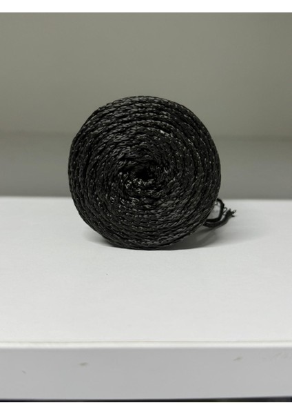 Polipropilen Makrome Ipi 2mm 200GR Parlak Siyah Makrome , Makrome Ipi , Supla , Çanta Ipi modelleri