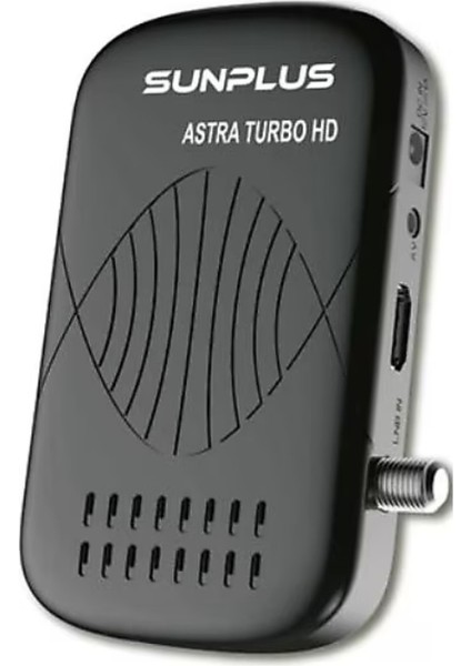 Siyah Sunplus Astra Turbo Full Hd Çanaksız Uydu Alıcı, Wi-Fi ve HDMI Desteği