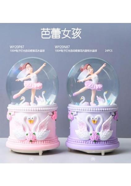 Işıklı Müzikli Püskürtmeli Büyük Boy Kar Küresi