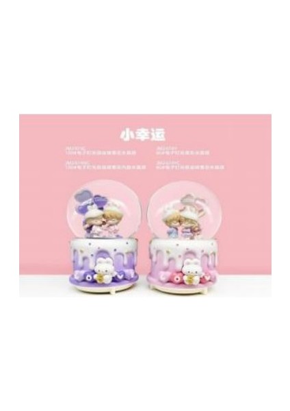 Işıklı Müzikli Püskürtmeli Büyük Boy Kar Küresi