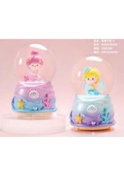 Işıklı Müzikli Püskürtmeli Büyük Boy Kar Küresi