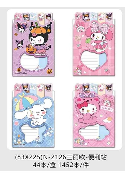 Karakterli Sticker Defter Seti 44 Adet