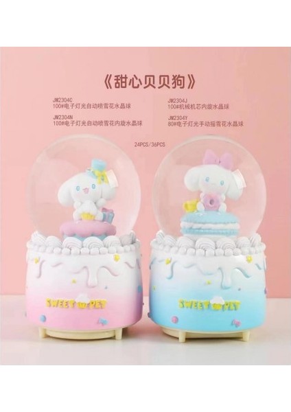 Işıklı Müzikli Püskürtmeli Büyük Boy Kar Küresi