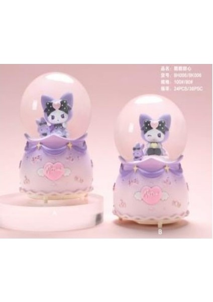 Işıklı Müzikli Püskürtmeli Büyük Boy Kar Küresi