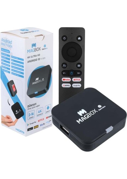 4K Ultra Hd Android Tv Kutusu, 2gb Ram, 16GB Hdd, H313 Işlemci, Çok Renkli modelleri