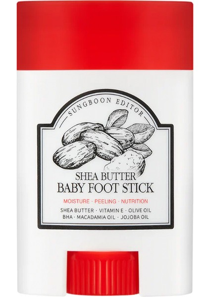 Shea Butter Baby Foot Stick / Nasırlaşmış ve Çatlamış Topuk Bakım Sticki