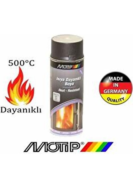 Isıya Dayanıklı Yanmaz Mat Soba Egzoz Mangal Fırın Boyası 400 ml 600°C Renk Kapaklı fiyatları