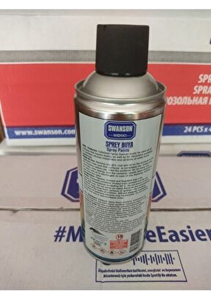 400 ml Siyah Sprey Boya İç ve Dış Mekan