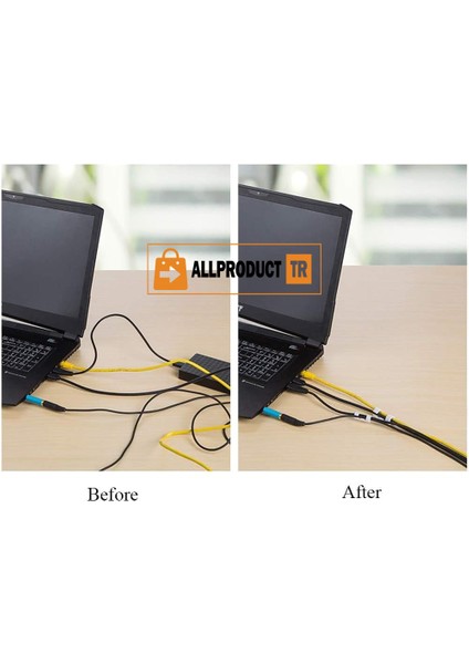 Allproduct Kablo Sabitleyici Klips Seti Kendinden Yapışkanlı Pratik Kablo Düzenleyici Şeffaf indirimleri