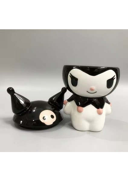 Kromi Tasarımlı Kapaklı Kupa Bardak