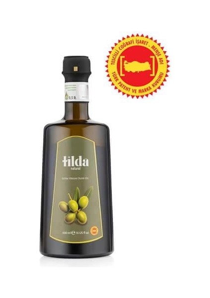 Soğuk Sıkım Natürel Sızma Zeytinyağı – 500 ml