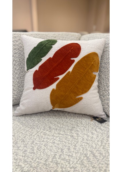 Yaprak Desenli Deluxe Kırlent Kılıfı 43X43 cm fiyatları
