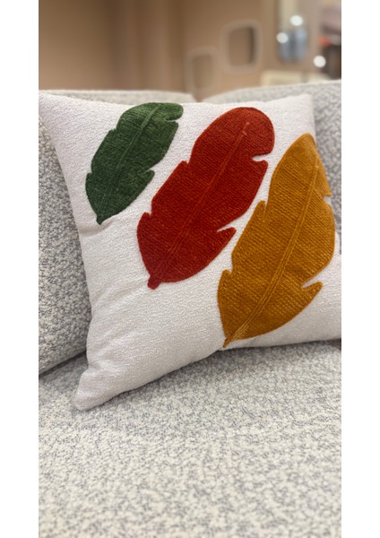 Yaprak Desenli Deluxe Kırlent Kılıfı 43X43 cm fırsatları