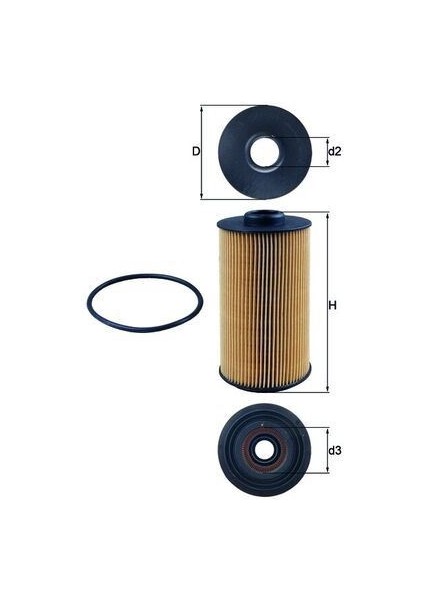OX152.1D - Yag Fıltresı Bmw M62 E34 E38 E39 E53 Range Rover 3 L322 4.4 02 05