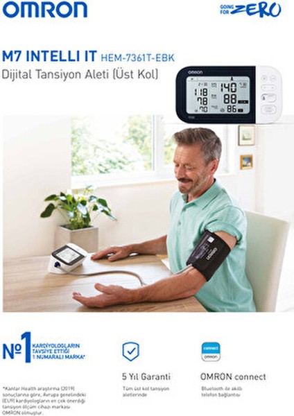 M7 Koldan Tansiyon Aleti Bluetooth Özellikli Üst Kol Ölçüm 4015672111721 fırsatları