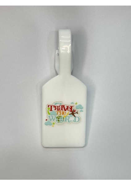 Travel The World Tasarım Bavul Etiketi