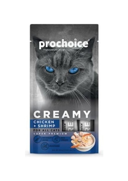 Creamy Tavuklu Ve Karidesli Sıvı Kedi Ödül Maması 4x15 gr fiyatları