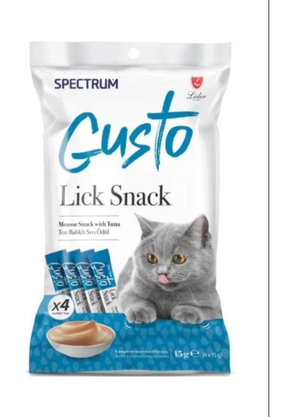 Gusto Lick Snack Ton Balığı Sıvı Kedi Ödülü 4x15gr fiyatları