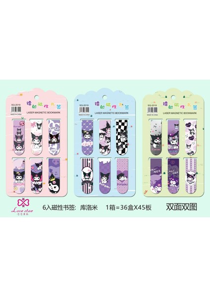 Karakterli Kitap Ayracı 45 Paket 6 Li