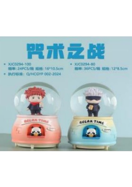 Işıklı Müzikli Püskürtmeli Büyük Boy Kar Küresi