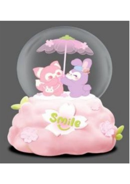 Işıklı Müzikli Püskürtmeli Büyük Boy Kar Küresi