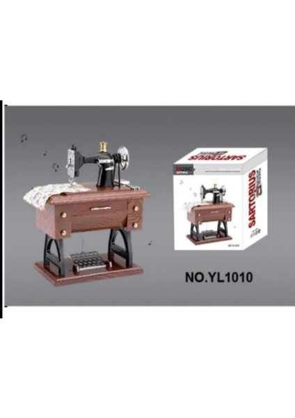 Dikiş Makinesi Tasarımlı Müzik Kutusu