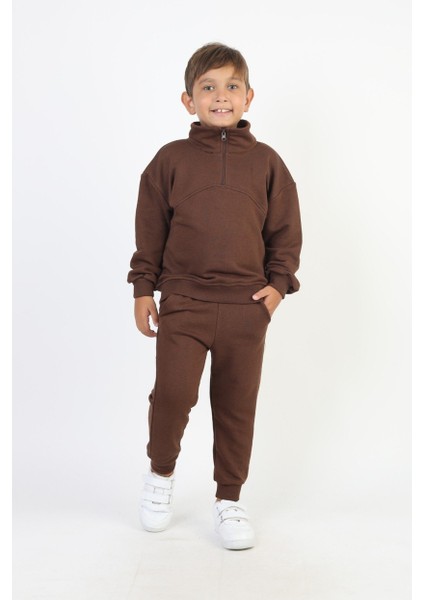 Erkek Yaka Fermuarlı Eşofman Takımı