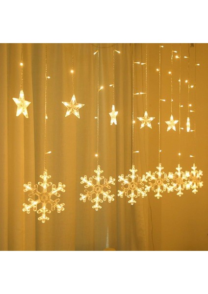 Kar Tanesi Perde LED Işıklar Yılbaşı modelleri