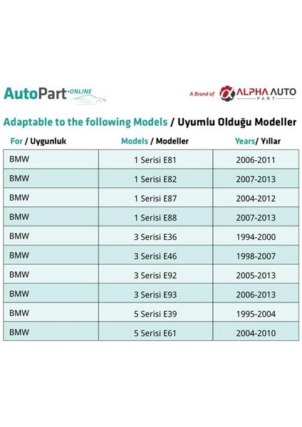 Bmw, Audi, Land Rover Için Döşeme Klips - 1 Adet