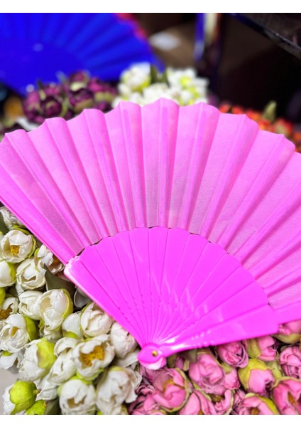 Plastik Yelpaze Pembe