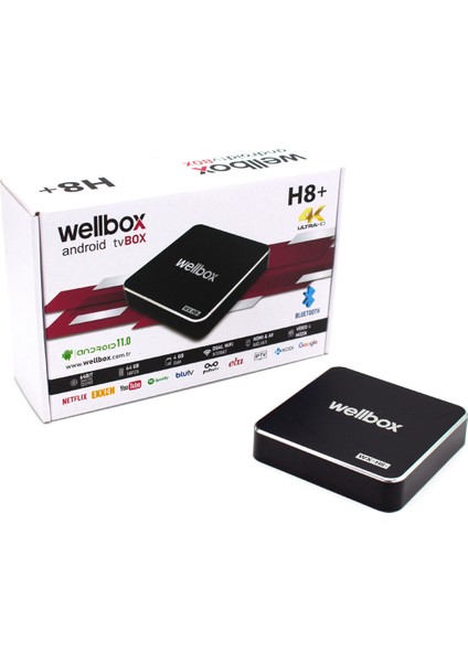 Yüksek Performanslı Android Tv Kutusu, Wi-Fi, Bluetooth, HDMI Bağlantısı Siyah fiyatları