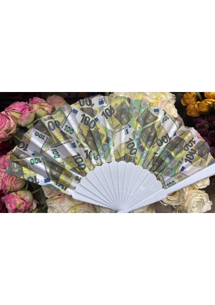 Plastik Desenli Yelpaze