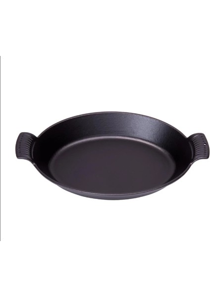 23*17 cm Oval Düz Tabak Sahan Mat Siyah fiyatları