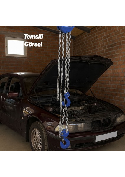 Zincirli Caraskal 3 Ton 3 Metre Profesyonel El Vinc Dayanıklı Yük Kaldırma Makinesi Aparatı Ceraskal fırsatları