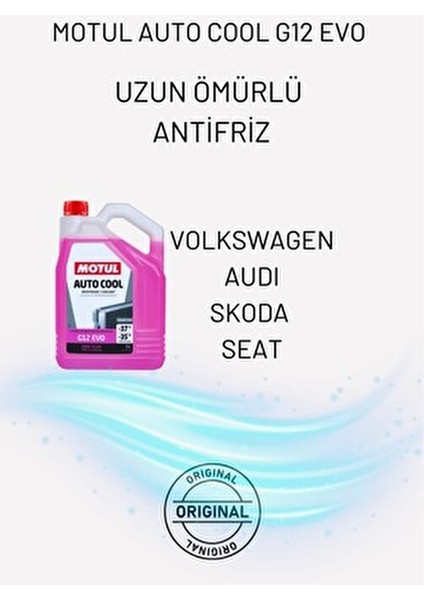 Auto Cool G12 Evo Donma Karşıtı Soğutma Sıvısı 1L Pembe Renk Uzun Ömürlü indirimleri
