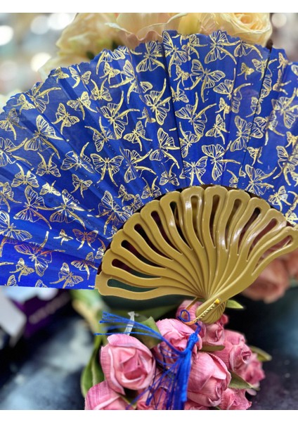 Plastik Desenli Yelpaze